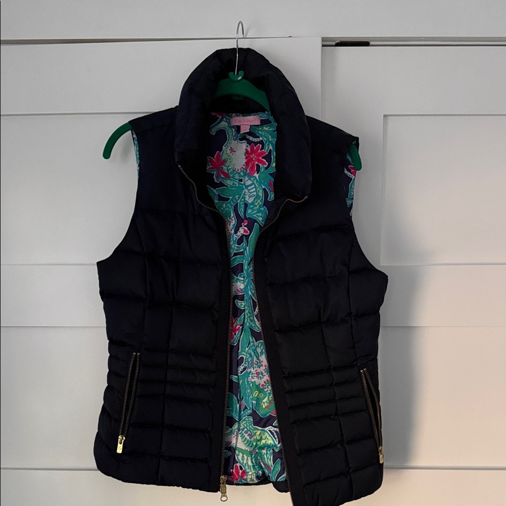 Lilly Pulitzer Vintage Navy Puffer Vest